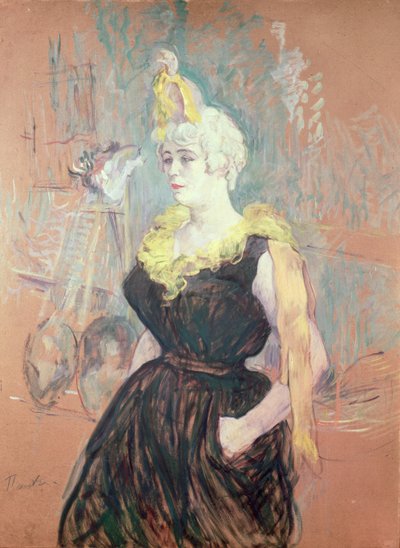 The Clowness Cha-U-Kao by Henri de Toulouse Lautrec